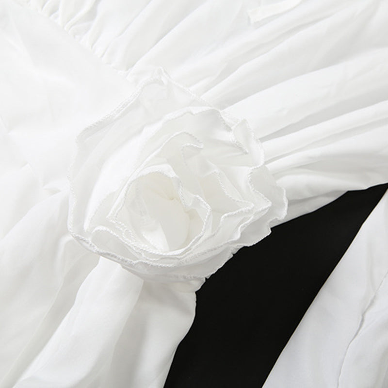 Ruffle Hem Boho Mini Dress