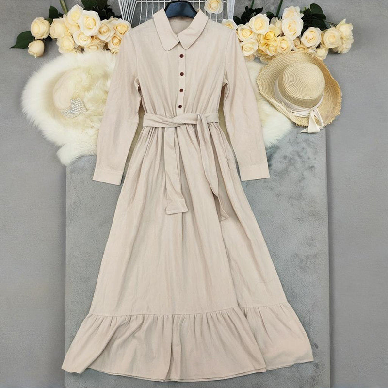 Long Sleeve Shirt Maxi Dress