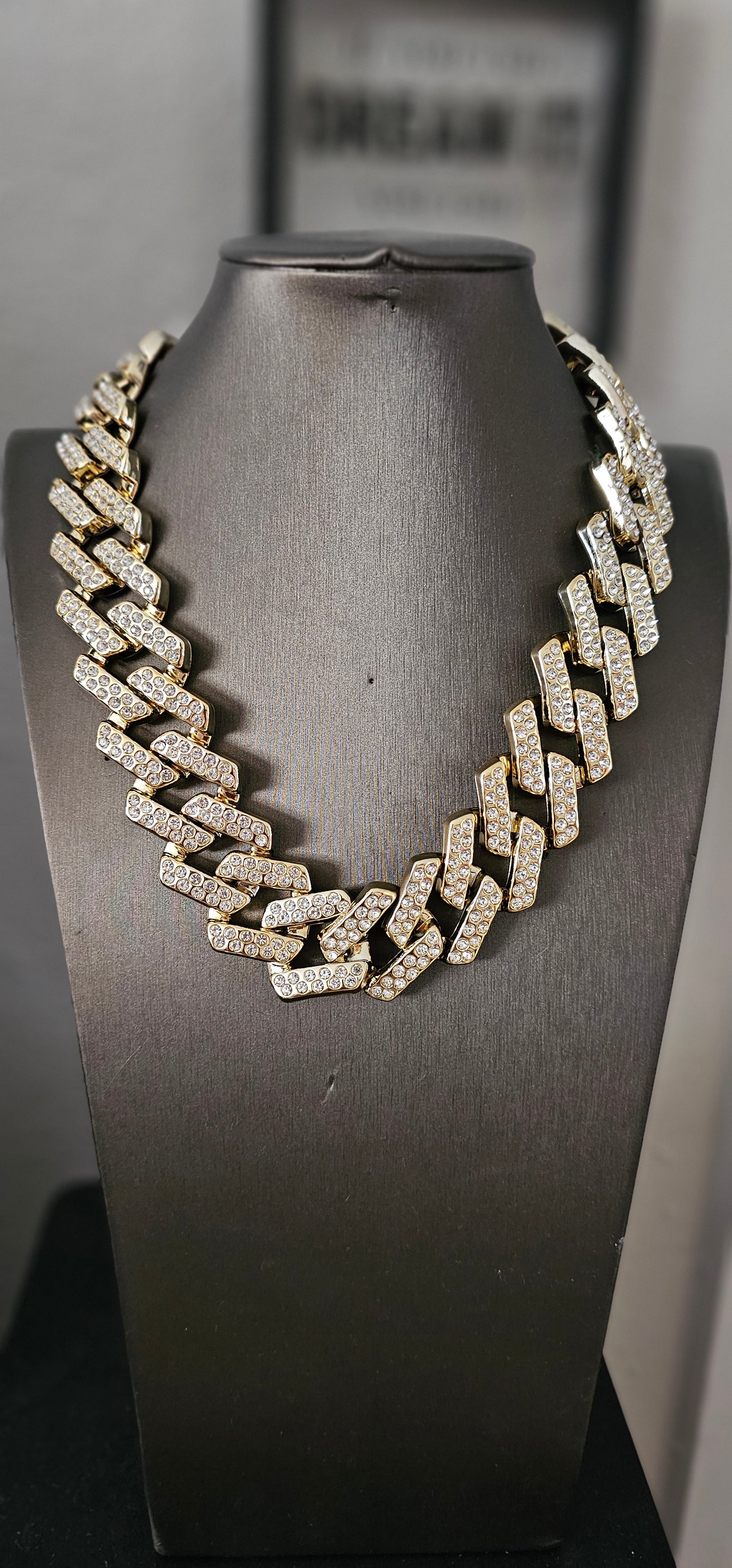 Iced Cuban Link Statement Necklace