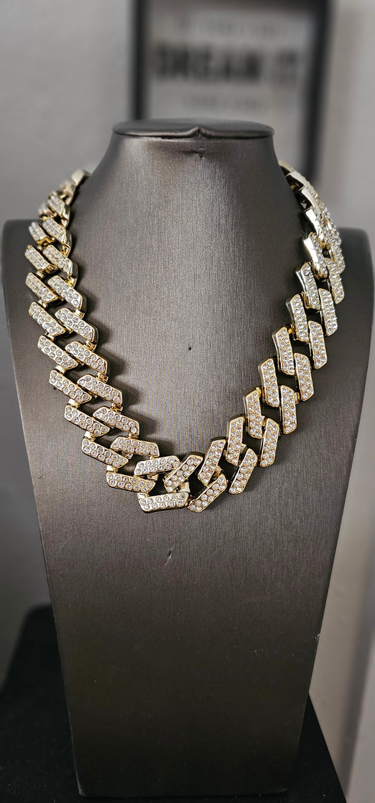 Iced Cuban Link Statement Necklace